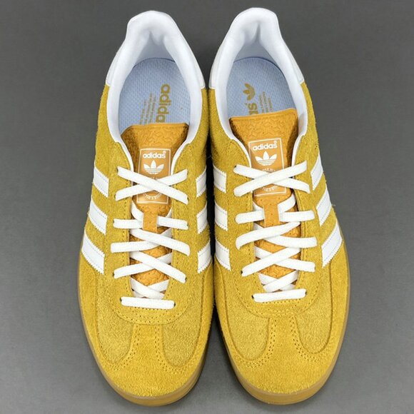 adidas Other - Adidas Originals Gazelle Indoor Gum Sole Trainers In Mustard Yellow - White